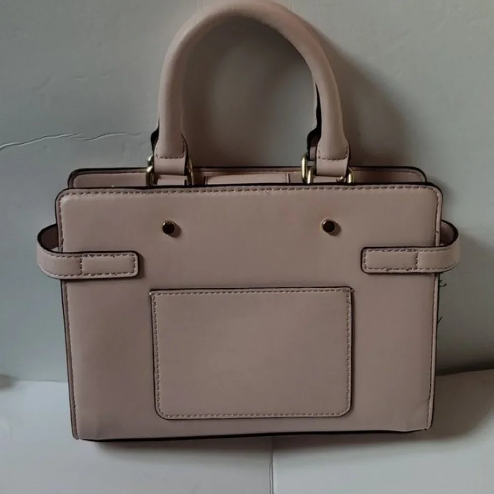 Pink Nine West Bag Block Satchel Vegan Leather Handbag Purse WOMEN'S WOMAN'S